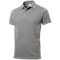 Рубашка поло First 2.0 мужская, серый меланж, L