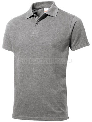 Фото Рубашка поло First 2.0 мужская «US Basic» (серый меланж) M