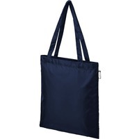 Эко-сумка шоппер SAI из переработанных пластиковых бутылок, под термотрансфер, 10 кг, 38 х 42 см , темно-синий