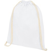 Рюкзак из хлопка OREGON, 33 х 44 см, нагрузка 5 кг., белый