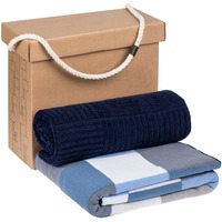 Подарочный набор Farbe для дома, большой: полотенце, плед