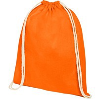 Рюкзак из хлопка OREGON, 33 х 44 см, нагрузка 5 кг., оранжевый