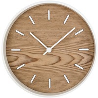 Фото Интерьерные настенные часы Kudo с циферблатом из беленого дуба