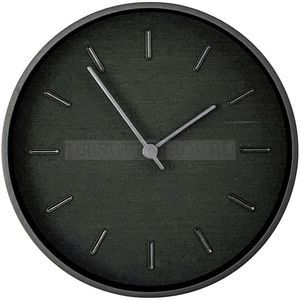 Фото Интерьерные настенные часы Beam с циферблатом из черного дерева «Pleep» (черное дерево)