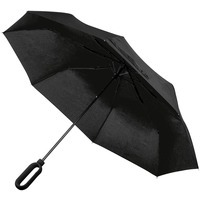 Изображение Зонт складной Hoopy с ручкой-карабином, черный