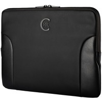 Фото Стильный черный чехол для ноутбука Forbes Black, украшен логотипом бренда, 36 x 26 x 2 см от популярного бренда Cerruti 1881