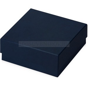 Фото Коробка с ложементом Smooth M для зарядного устройства, ручки и флешки, 16 х 15 х 6 см (синий)