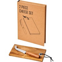 Подарочный набор для сыра REZE из 2 предметов: деревянной тарелки-доски и ножа для сыра, 2,8 х 18,5 х 26 см. Порадуйте своего турофила)