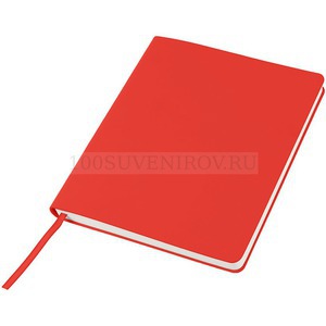 Фото Бизнес-блокнот "Cubi", 150*180 мм, красный, кремовый форзац, мягкая обложка, в линейку