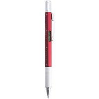 Ручка с мультиинструментом SAURIS, красный, пластик, металл
