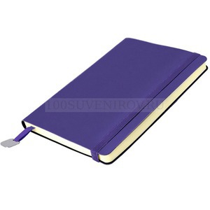 Фото Ежедневник недатированный Boomer, А5,  фиолетовый, кремовый блок, без обреза