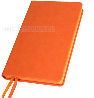 Фото Ежедневник недатированный Softie, А5, оранжевый, блок в клетку, оранжевый обрез