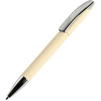 Ручка шариковая VIEW, бежевый, покрытие soft touch, пластик/металл
