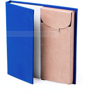 Фото Набор LUMAR: листы для записи (60шт) и цветные карандаши (6шт), синий, картон, дерево