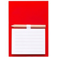 Изображение Блокнот с магнитом YAKARI, 40 листов, карандаш в комплекте, красный, картон