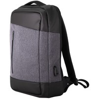 Фотка Рюкзак Hemming, темно-серый/черный, 45х33х14 см, осн. ткань:100% полиэстер, подкладка: 100% п-тр