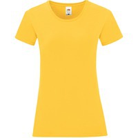 Футболка Ladies Iconic, желтый, S, 100% хлопок, 150 г/м2
