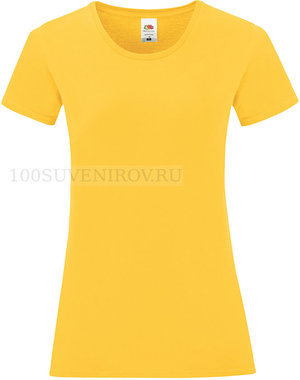 Фото Футболка "Ladies Iconic", желтый, S, 100% хлопок, 150 г/м2