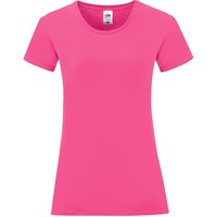 Футболка "Ladies Iconic", ярко-розовый, S, 100% хлопок, 150г/м2