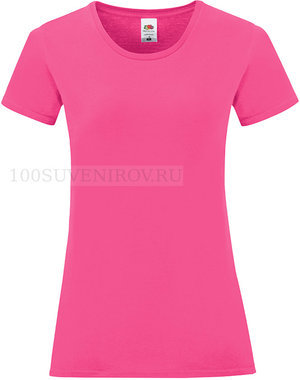 Фото Футболка "Ladies Iconic", ярко-розовый, XL, 100% хлопок, 150 г/м2
