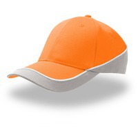 Бейсболка Racing, оранжевый/серый, 94% полиэстер 6% вискоза, 180  г/м2