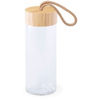 Бутылка для воды BURDIS, 420 мл, бамбук, стекло