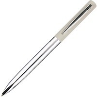 CLIPPER, ручка шариковая, бежевый/хром, металл, покрытие soft touch