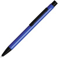 SKINNY, ручка шариковая, глянцевая, синий/черный, алюминий