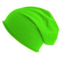 Шапка "BROOKLIN", зеленый неон, 60% хлопок, 40% полиэстер, плотность 320 г/м2