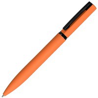 MIRROR BLACK, ручка шариковая, оранжевый, металл, софт- покрытие