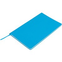 Бизнес-блокнот "Audrey", 130х210 мм, голубой, кремовая бумага, гибкая обложка, в линейку