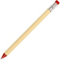 Фото N12, ручка шариковая, красный, картон, пластик, металл