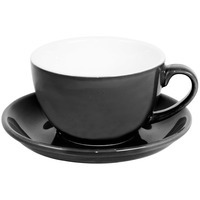 Картинка Чайная/кофейная пара CAPPUCCINO, черный, 260 мл, фарфор