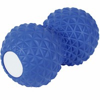 Массажер роликовый PEANUT, синий, 9x16,5 см, полиуретан