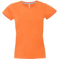 Футболка женская "California Lady", оранжевый, L, 100% хлопок, 150 г/м2