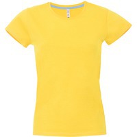 Футболка женская "California Lady", желтый, S, 100% хлопок, 150 г/м2