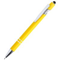 Изображение LEKOR, ручка шариковая со стилусом, желтый, металл
