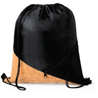 Рюкзак Flicken, черный, 34x42 см, осн ткань: 100% полиэстер 210D, доп.ткань100% пробка
