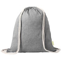 Рюкзак "Konim", черный, 42x38 см, 100% переработанный хлопок, 120 г/м2