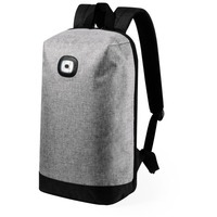 Рюкзак с индикатором"Krepak", серый, 43x30x13,5 см, 100% полиэстер 600D