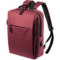 Рюкзак Prikan, красный, 40x31x13 см, 100% полиэстер 600D