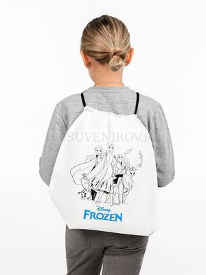 Фото Рюкзак-раскраска с мелками Frozen, белый «Disney»
