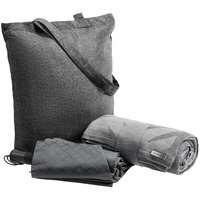 Фотка Набор для пикника Hard Armor: плед из акрила, 90х160 см, зонт складной, холщовая сумка
