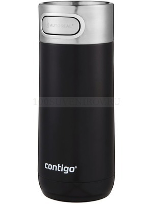 Фото Термостакан Luxe, вакуумный, герметичный, черный «Contigo»