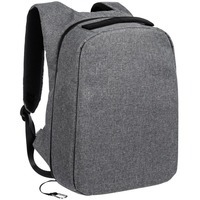 Рюкзак для ноутбука inGreed-S с защитой от порезов, серый