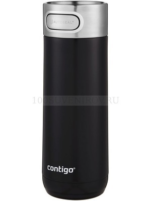Фото Термостакан Luxe XL, вакуумный, герметичный, черный «Contigo»