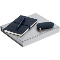 Деловой набор RIVERSIDE: ежедневник недатированный, зарядное устройство в виде камня, 5200 мАч, ручка