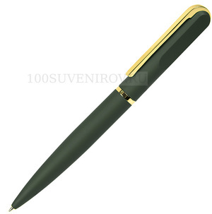 Фото FARO, ручка шариковая, темно-зеленый/золотистый, металл, пластик, софт-покрытие