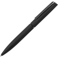 FRANCISCA, ручка шариковая, черный/вороненая сталь, пластик, софт-покрытие