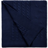 Изображение Плед Reframe, темно-синий (сапфир) от торговой марки teplo